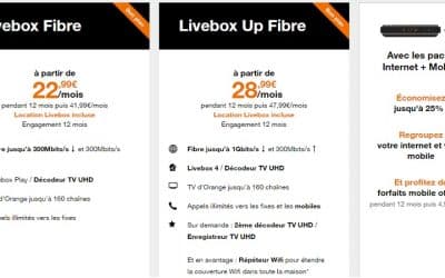Offre orange box : Prix et caractéristiques de la Livebox et Livebox UP + avis