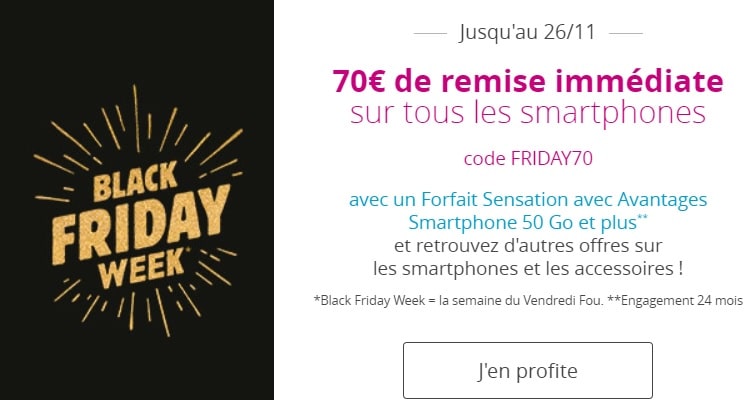 Black friday 2021 : offres chez Bouygues telecom, SFR et Orange mobile