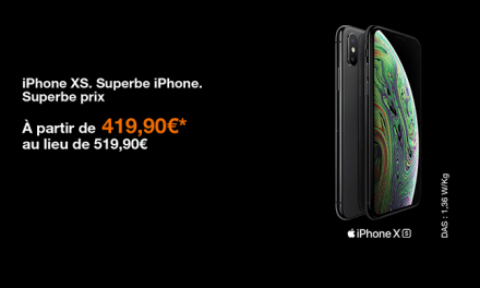 Iphone XS en promo avec 100€ de réduction avec un forfait Orange