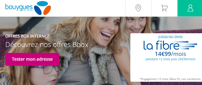 promo bbox : la fibre dès 14.99 euros par mois