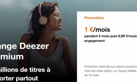 Orange deezer premium en promo : L’abonnement à 1€ pendant 4 mois avec livebox