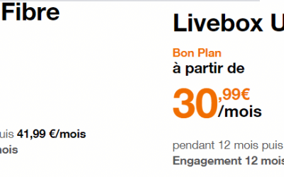 Promotions orange fibre : Economisez toute l’année sur les offres livebox et livebox UP