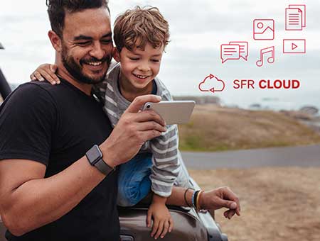 SFR Cloud en promo à 1€ / mois pour stocker jusqu’à 1000 Go de fichiers vidéos, photos et documents