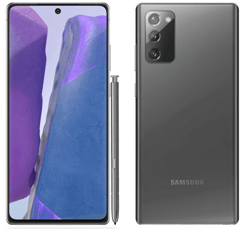 Samsung Galaxy Note 20 : Son prix avec forfait sfr, bouygues telecom et orange + sa fiche technique