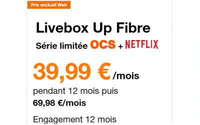 Livebox up : Prix et détails des offres ADSL/VDSL et fibre