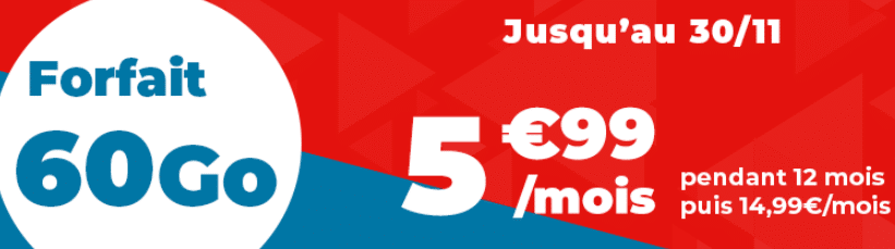 Promotion auchan telecom : Le forfait 100 Go à 9.99 € / mois pendant 1 an sans engagement