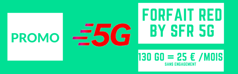 Forfait red sfr 5G : Prix et caractéristiques de l’offre 130 Go enfin disponible en ligne