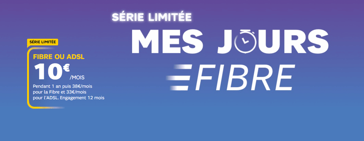 Box SFR ADSL ou fibre : Détails de la série limitée en promotion à 10 euros par mois