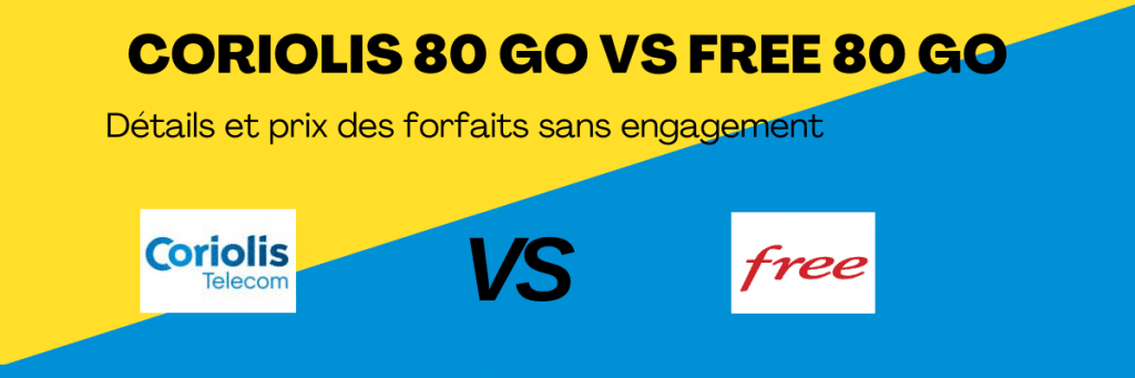 free 80 go vs coriolis : Comparatif des forfaits