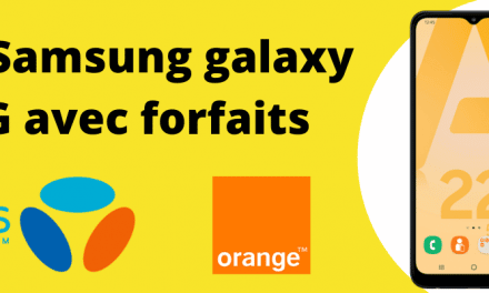 Samsung Galaxy A22 5G moins cher avec forfaits Bouygues telecom et Orange mobile + fiche technique