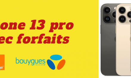 iPhone 13 Pro : Qui le propose moins cher avec forfait SFR, Bouygues telecom et Orange ? + sa fiche technique