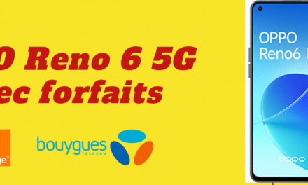 Oppo Reno 6 5G : Prix moins chers avec forfaits SFR, Bouygues telecom et Orange + sa fiche technique