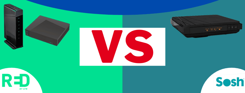Adsl sans engagement : Quelle offre choisir entre la box Red by SFR et la boite sosh ? Comparatif