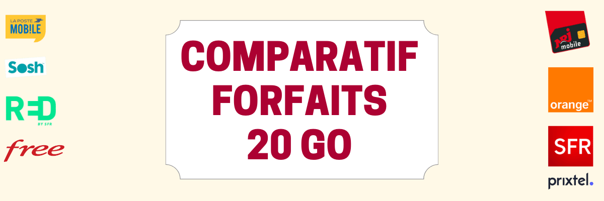 Forfaits 20 Go 2023 : Comparatif des offres mobiles avec ou sans engagement au meilleur prix