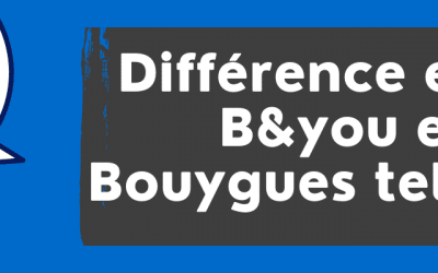 Quelle est la différence entre Bouygues et B&You ? Comparatif des 2 opérateurs