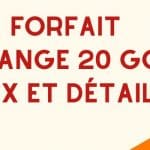 forfait 20 go orange pas cher
