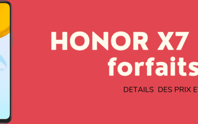 Honor X7 moins cher avec forfaits SFR, Bouygues telecom et Orange + fiche technique