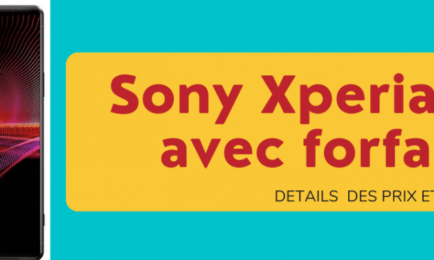 Sony Xperia 1 IV moins cher avec souscription à un forfait SFR + sa fiche technique