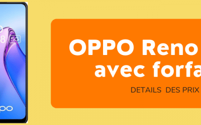 OPPO Reno 8 5G au meilleur prix avec souscription à un abonnement SFR ou Orange mobile + la fiche technique du smartphone