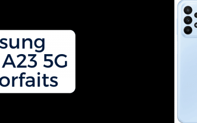 Samsung Galaxy A23 5G : Son prix pas cher avec forfaits SFR, Orange mobile et Bouygues telecom