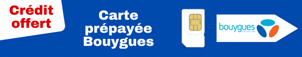 Carte prépayée Bouygues en promotion