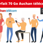 Forfait 70 Go Auchan mobile en promotion