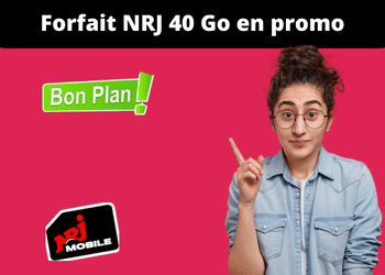 Forfait NRJ mobile 40 Go en promotion