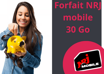 Forfait 30 Go NRJ mobile sans engagement à prix moins cher