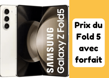 Samsung Galaxy Z Fold 5 avec abonnement SFR et Bouygues Télécom
