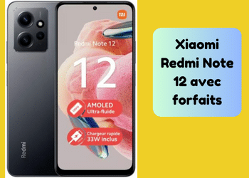 Xiaomi Redmi Note 12 5G à prix moins cher avec abonnement