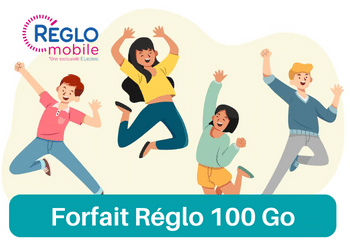 Forfait réglo mobile 100 Go en promotion à 9,95 euros par mois
