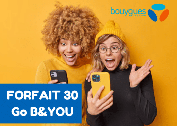 Forfait B&You 30 Go : Prix et caractéristiques de l’offre sans engagement de Bouygues