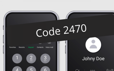 Quelle est la fonction du code 2470 sur un smartphone ?