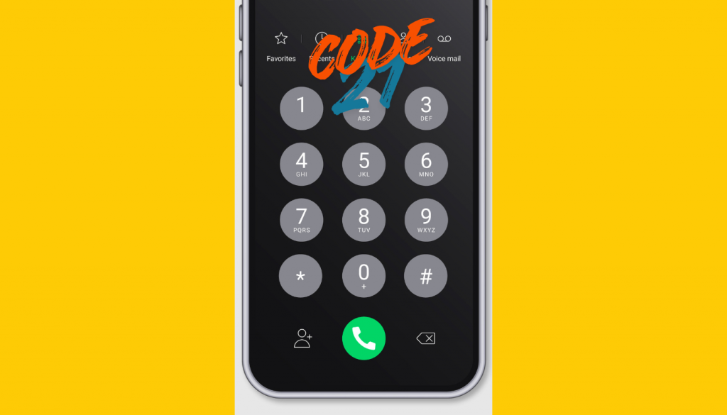 A quoi correspond el code 21 sur un smartphone ?